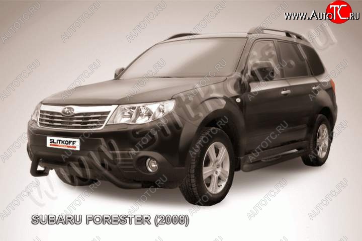 15 849 р. Кенгурятник d57 мини  Subaru Forester  SH (2008-2013) (Цвет: серебристый)  с доставкой в г. Тамбов