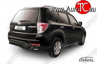 7 019 р. Защита заднего бампера Arbori Subaru Forester SH (2008-2013)  с доставкой в г. Тамбов