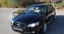 669 р. Реснички на фары RA  Subaru Legacy ( BL/B13,  BL,B13) (2003-2009) дорестайлинг седан, рестайлинг седан (Неокрашенные)  с доставкой в г. Тамбов. Увеличить фотографию 2