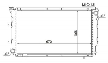 6 999 р. Радиатор двигателя SAT  Subaru Legacy  BD/B11 (1993-1996) седан дорестайлинг  с доставкой в г. Тамбов. Увеличить фотографию 1