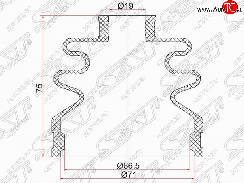 369 р. Пыльник ШРУСа (наружный) SAT  Subaru Outback  BP (2003-2006), Suzuki Swift  ZC (2003-2008)  с доставкой в г. Тамбов