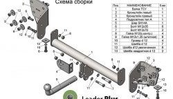 6 249 р. Фаркоп Лидер Плюс.  Subaru Outback  BR/B14 (2009-2013) дорестайлинг универсал (Без электропакета)  с доставкой в г. Тамбов. Увеличить фотографию 4