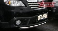 Защита переднего бампера одинарная Souz-96 (d60) Subaru Tribeca (2008-2014)