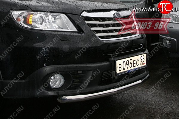 11 069 р. Защита переднего бампера одинарная Souz-96 (d60) Subaru Tribeca (2008-2014)  с доставкой в г. Тамбов