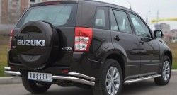 13 999 р. Защита заднего бампера (Ø63 и 42 мм, нержавейка) SLITKOFF Suzuki Grand Vitara JT 5 дверей 2-ой рестайлинг (2012-2016)  с доставкой в г. Тамбов. Увеличить фотографию 4