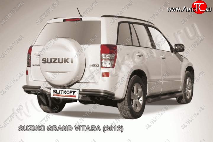 5 999 р. Уголки d57+d42 двойные Suzuki Grand Vitara JT 5 дверей 2-ой рестайлинг (2012-2016) (Цвет: серебристый)  с доставкой в г. Тамбов