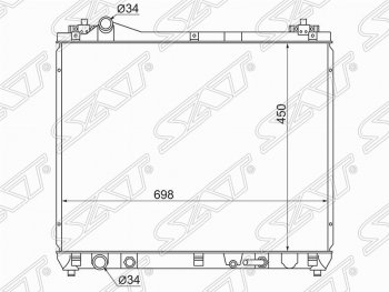 4 999 р. Радиатор двигателя SAT  Suzuki Escudo ( 5,  3) - Grand Vitara ( JT 5 дверей,  JT 3 двери)  с доставкой в г. Тамбов. Увеличить фотографию 1