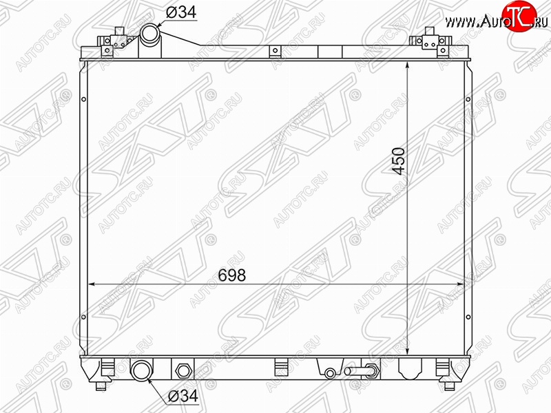 4 999 р. Радиатор двигателя SAT  Suzuki Escudo ( 5,  3) - Grand Vitara ( JT 5 дверей,  JT 3 двери)  с доставкой в г. Тамбов