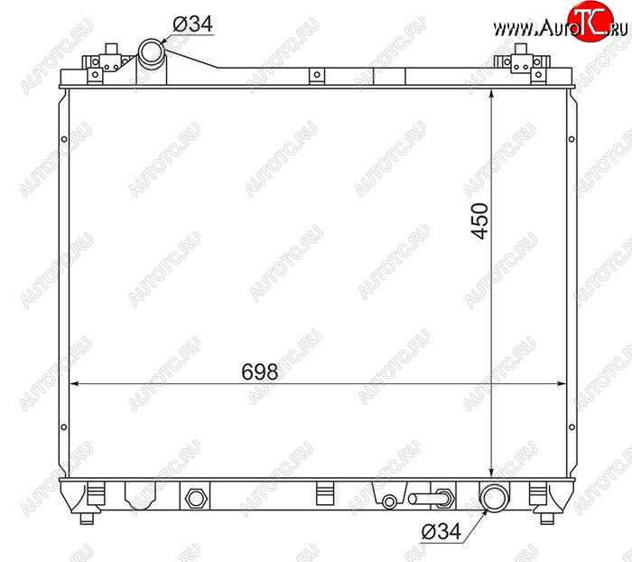 8 899 р. Радиатор двигателя SAT  Suzuki Escudo ( 5,  3) - Grand Vitara ( JT 5 дверей,  JT 3 двери)  с доставкой в г. Тамбов