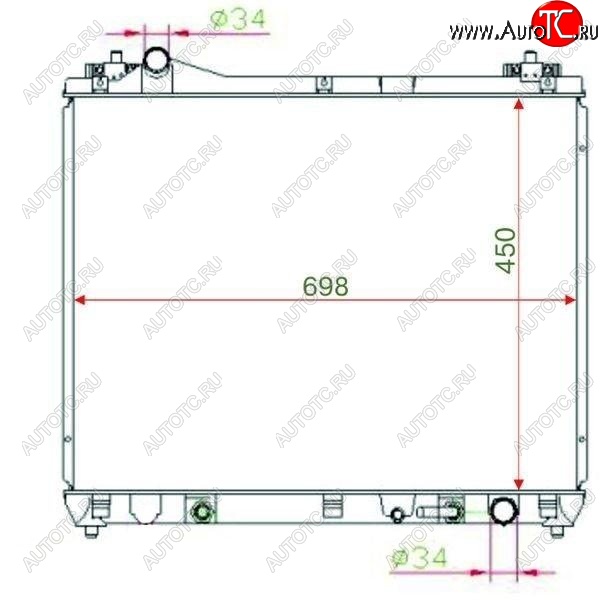 6 899 р. Радиатор двигателя SAT  Suzuki Escudo ( 5,  3) - Grand Vitara ( JT 5 дверей,  JT 3 двери)  с доставкой в г. Тамбов