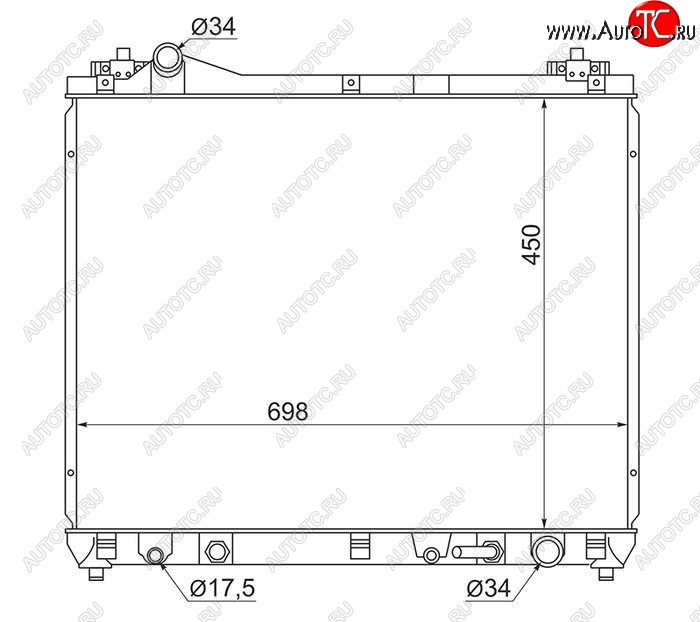 8 399 р. Радиатор двигателя SAT  Suzuki Escudo ( 5,  3) - Grand Vitara ( JT 5 дверей,  JT 3 двери)  с доставкой в г. Тамбов