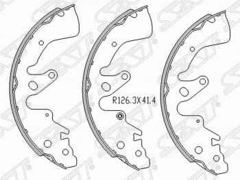 Колодки тормозные задние SAT Suzuki Grand Vitara JT 5 дверей 2-ой рестайлинг (2012-2016)