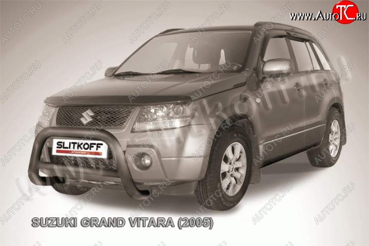 20 449 р. Кенгурятник d76 низкий Suzuki Grand Vitara JT 5 дверей дорестайлинг (2005-2008) (Цвет: серебристый)  с доставкой в г. Тамбов