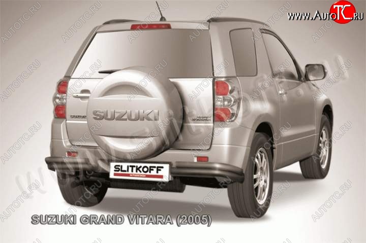 5 999 р. Уголки d57+d42 двойные  Suzuki Grand Vitara  JT 3 двери (2005-2008) дорестайлинг (Цвет: серебристый)  с доставкой в г. Тамбов