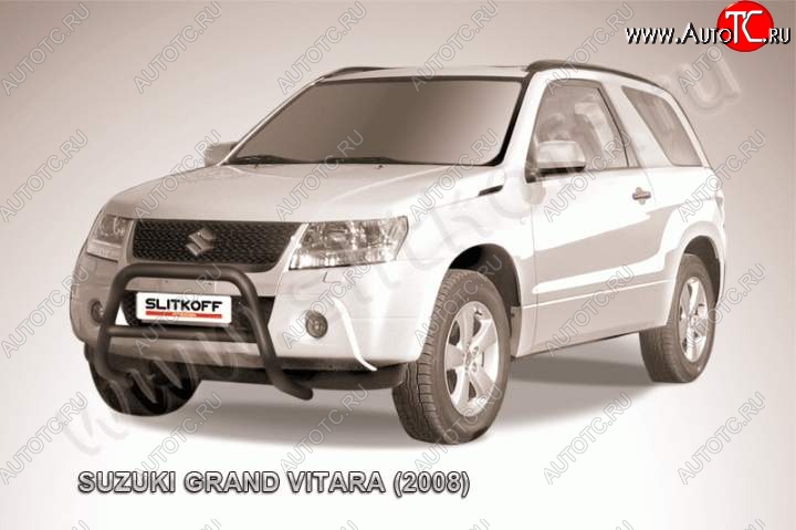 16 899 р. Кенгурятник d57 низкий  Suzuki Grand Vitara  JT 3 двери (2005-2008) дорестайлинг (Цвет: серебристый)  с доставкой в г. Тамбов