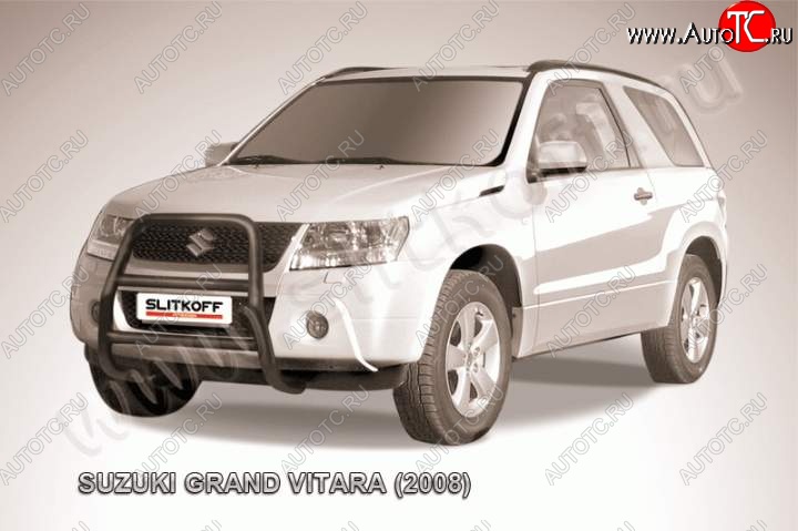 18 399 р. Кенгурятник d57 высокий  Suzuki Grand Vitara  JT 3 двери (2005-2008) дорестайлинг (Цвет: серебристый)  с доставкой в г. Тамбов