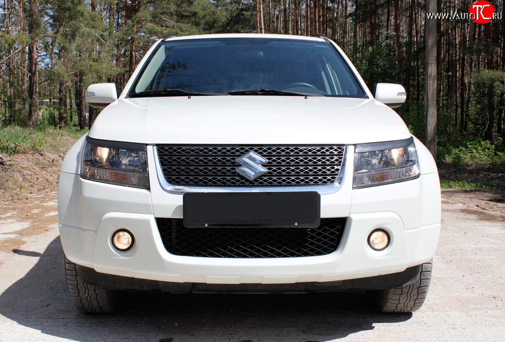 559 р. Реснички фары RA  Suzuki Grand Vitara ( JT 3 двери,  JT 5 дверей) (2008-2012) 1-ый рестайлинг, 1-ый рестайлинг (Неокрашенные)  с доставкой в г. Тамбов