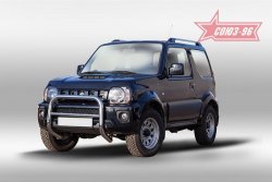 Защита переднего бампера Souz-96 (d60) Suzuki Jimny JB23/JB43 2-ой рестайлинг (2012-2018)