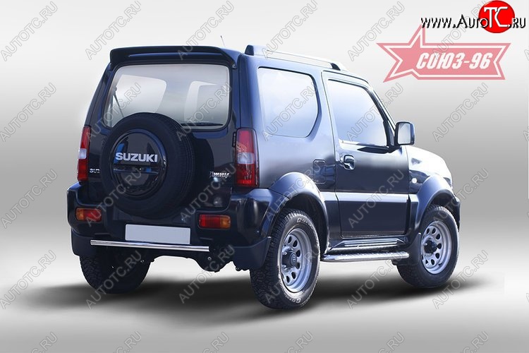 8 279 р. Защита заднего бампера Souz-96 (d42) Suzuki Jimny JB23/JB43 2-ой рестайлинг (2012-2018)  с доставкой в г. Тамбов