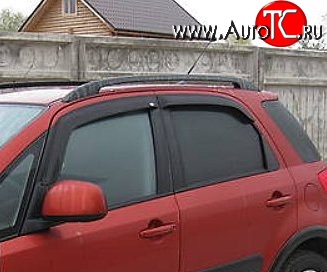 999 р. Комплект дефлекторов окон (ветровиков) 4 шт. (хетчбек) Russtal Suzuki SX4 GYA,GYB  рестайлинг, хэтчбэк (2010-2016)  с доставкой в г. Тамбов