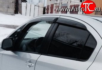 999 р. Комплект дефлекторов окон (ветровиков) 4 шт. (седан) Russtal  Suzuki SX4  GYA,GYB (2010-2016)  рестайлинг, хэтчбэк  с доставкой в г. Тамбов