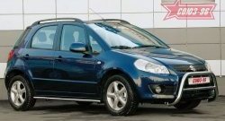 9 746 р. Защита порогов Souz-96 (d42) Suzuki SX4 GYA,GYB  рестайлинг, хэтчбэк (2010-2016)  с доставкой в г. Тамбов. Увеличить фотографию 1