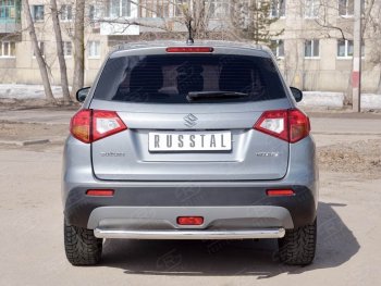 13 399 р. Одинарная защита заднего бампера из трубы диаметром 63 мм SLITKOFF  Suzuki Vitara  LY (2015-2019) дорестайлинг  с доставкой в г. Тамбов. Увеличить фотографию 3