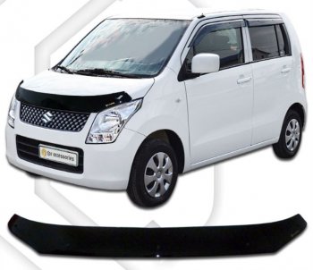 Дефлектор капота CA-Plastiс Suzuki (Сузуки) Wagon R (Вагон)  MH23S (2008-2012) MH23S