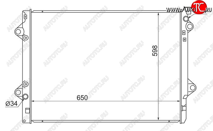 8 099 р. Радиатор двигателя SAT (5VZ/1GR/3RZ/2TR) Toyota Land Cruiser Prado J150 дорестайлинг (2009-2013)  с доставкой в г. Тамбов