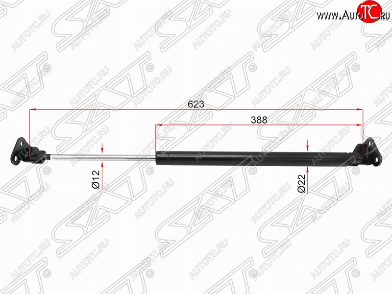 1 199 р. Левый упор крышки багажника (газовый) SAT  Toyota 4Runner  N180 - Hilux Surf  N180  с доставкой в г. Тамбов