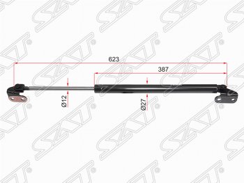 1 249 р. Правый упор крышки багажника (газовый) SAT  Toyota 4Runner  N180 - Hilux Surf  N180  с доставкой в г. Тамбов. Увеличить фотографию 1