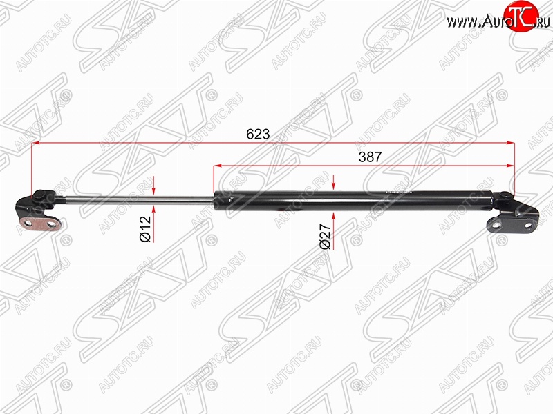 1 249 р. Правый упор крышки багажника (газовый) SAT  Toyota 4Runner  N180 - Hilux Surf  N180  с доставкой в г. Тамбов