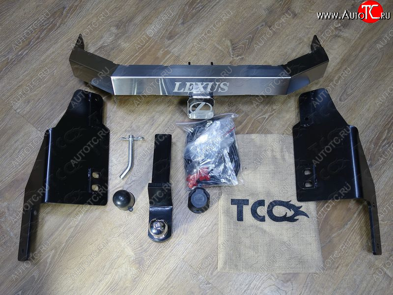 23 699 р. Фаркоп (тягово-сцепное устройство) TCC  Toyota Land Cruiser Prado  J150 (2009-2020) дорестайлинг, 1-ый рестайлинг, 2-ой рестайлинг (оцинкованный, шар Е нержавейка, надпись Prado)  с доставкой в г. Тамбов