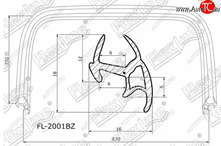 2 599 р. Молдинг лобового стекла FlexLine  Toyota RAV4  XA10 (1997-2000) 5 дв. рестайлинг, 3 дв. рестайлинг  с доставкой в г. Тамбов