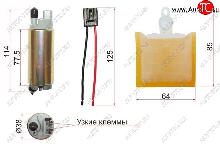 1 139 р. Насос топливный SAT Toyota Isis XM10 1-ый рестайлинг (2007-2009)  с доставкой в г. Тамбов