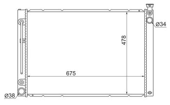 12 499 р. Радиатор двигателя SAT  Toyota Alphard  H10 (2002-2008) дорестайлинг, рестайлинг  с доставкой в г. Тамбов. Увеличить фотографию 1