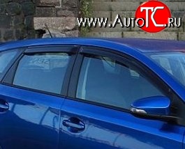 999 р. Комплект дефлекторов окон (ветровиков) 4 шт. 5 дв. (рестайлинг) Russtal Toyota Auris E150 хэтчбэк 5 дв. дорестайлинг (2006-2010)  с доставкой в г. Тамбов