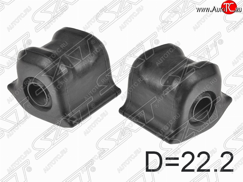 199 р. Резиновая втулка переднего стабилизатора SAT (комплект D=22.2, RH=LH) Toyota Auris E150 хэтчбэк 5 дв. дорестайлинг (2006-2010)  с доставкой в г. Тамбов