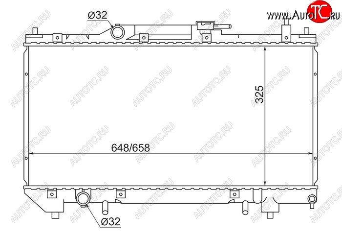 6 249 р. Радиатор двигателя SAT  Toyota Avensis  T220 седан (1997-2003) дорестайлинг, рестайлинг  с доставкой в г. Тамбов