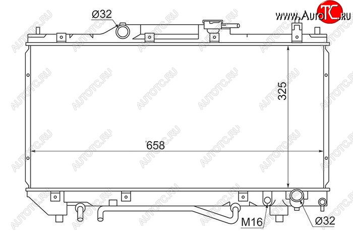 6 699 р. Радиатор двигателя SAT  Toyota Avensis  T220 седан (1997-2003) дорестайлинг, рестайлинг  с доставкой в г. Тамбов