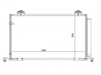 6 399 р. Радиатор кондиционера SAT  Toyota Avensis ( T250 седан,  T250 универсал) (2003-2008) дорестайлинг, дорестайлинг, рестайлинг, рестайлинг  с доставкой в г. Тамбов. Увеличить фотографию 1