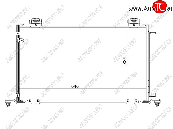 6 399 р. Радиатор кондиционера SAT  Toyota Avensis ( T250 седан,  T250 универсал) (2003-2008) дорестайлинг, дорестайлинг, рестайлинг, рестайлинг  с доставкой в г. Тамбов