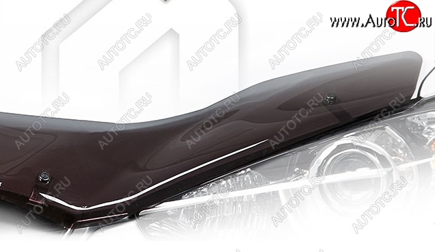 2 149 р. Дефлектор капота CA-Plastiс  Toyota Blade (2006-2012) хэтчбек (Classic полупрозрачный, Без надписи)  с доставкой в г. Тамбов