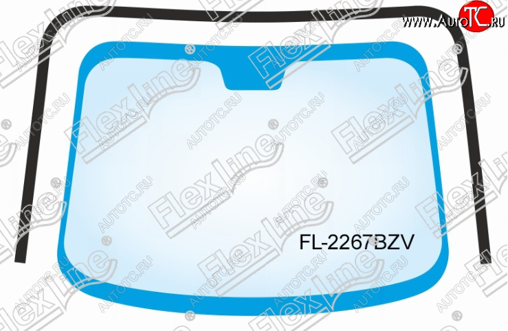 2 299 р. Молдинг лобового стекла FlexLine Toyota Camry XV30 рестайлинг (2004-2006)  с доставкой в г. Тамбов