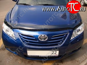 2 799 р. Дефлектор капота SIM Toyota Camry XV40 дорестайлинг (2006-2008)  с доставкой в г. Тамбов