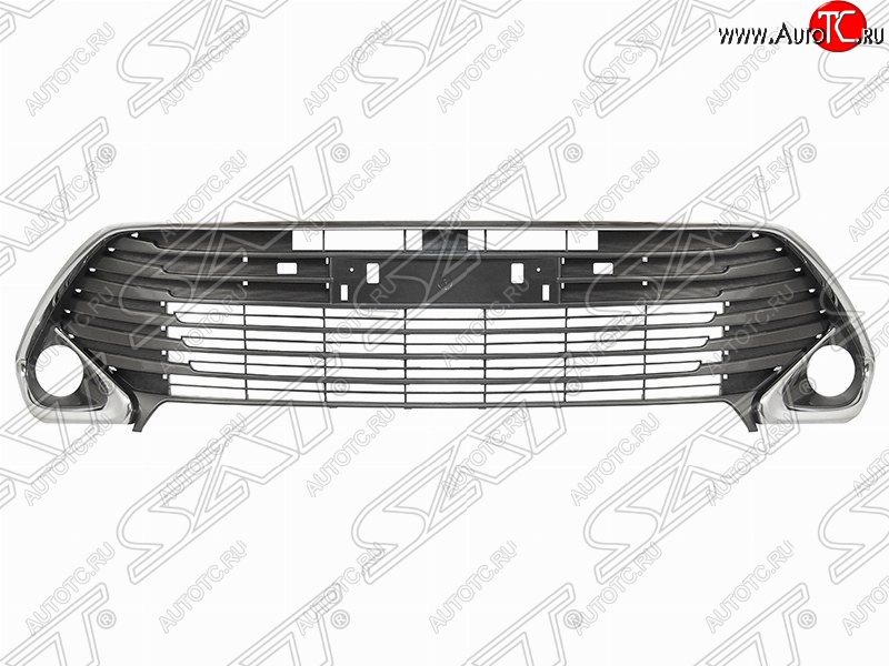 6 399 р. Решётка в передний бампер (с хром молдингом) (RUSSIAN TYPE) SAT  Toyota Camry  XV55 (2014-2017) 1-ый рестайлинг  с доставкой в г. Тамбов