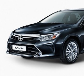 Передний бампер Original (без омывателей фар) Toyota Camry XV55 1-ый рестайлинг (2014-2017)