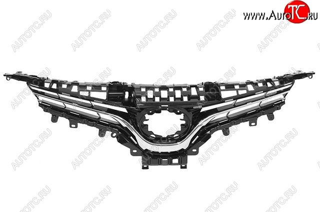5 649 р. Решётка радиатора (с хром молдингом) SAT Toyota Camry XV70 дорестайлинг (2017-2021)  с доставкой в г. Тамбов