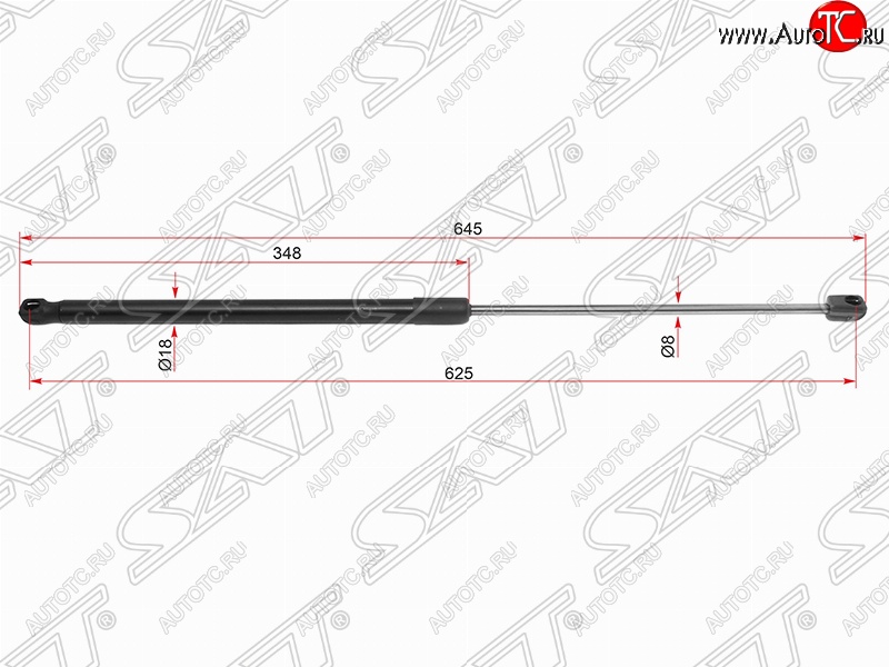 2 449 р. Газовый упор капота SAT  Toyota Camry  XV70 (2017-2021) дорестайлинг  с доставкой в г. Тамбов