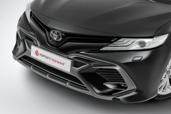 17 999 р. Накладка в центральный воздухозаборник переднего бампера Harius  Toyota Camry  XV70 (2017-2021) дорестайлинг (Неокрашенная)  с доставкой в г. Тамбов. Увеличить фотографию 7